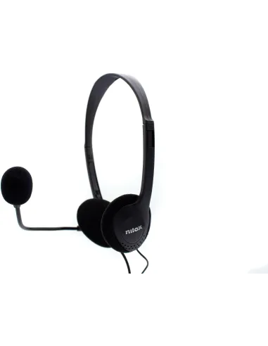 Nilox NXCM0000004 Auriculares Doble Jack con Micrófono Negros