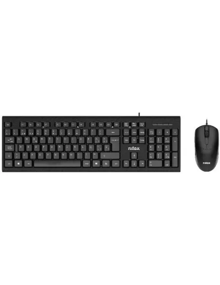 Nilox NXKME0011 Kit Teclado + Ratón USB-A Negros