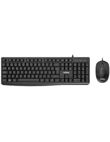 Nilox NXKME0012 Teclado + Ratón USB-A Negros