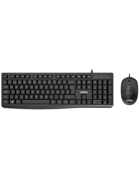 Nilox NXKME0012 Teclado + Ratón USB-A Negros