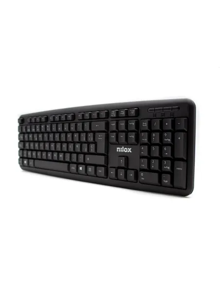 Nilox NXKBE000002 Teclado Compacto USB-A Negro