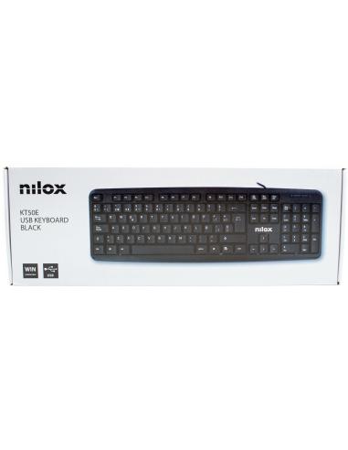 Nilox NXKBE000002 Teclado Compacto USB-A Negro