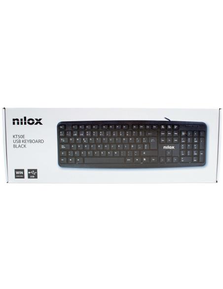 Nilox NXKBE000002 Teclado Compacto USB-A Negro