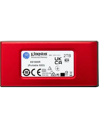 Kingston XS1000 2TB SSD Externo USB-C Rojo
