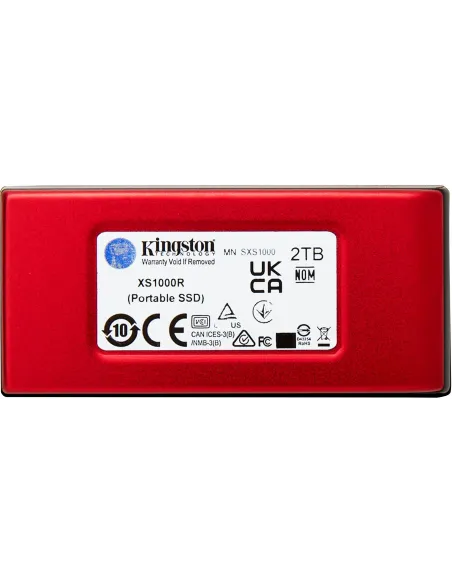 Kingston XS1000 2TB SSD Externo USB-C Rojo