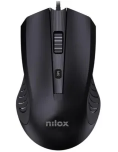 Nilox MOUSB1013 Ratón 2400 DPI USB-A Negro-FTRRCA0774