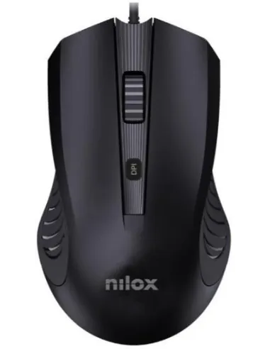 Nilox MOUSB1013 Ratón 2400 DPI USB-A Negro