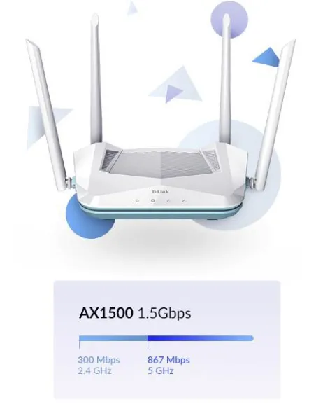 D-Link R15 Eagle Pro AI AX1500 WiFi 6 Smart Router