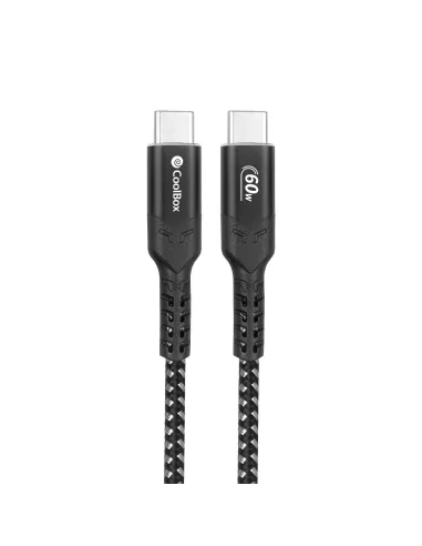 CoolBox COO-CAB-UC-60W Cable USB-C a USB-C PD 60W QC4.0 1.2m