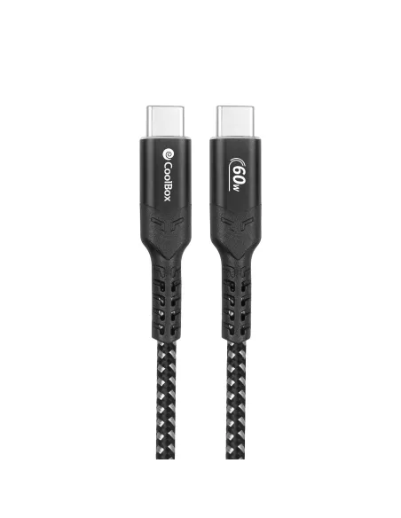CoolBox COO-CAB-UC-60W Cable USB-C a USB-C PD 60W QC4.0 1.2m