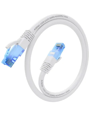 Aisens A135-0816 Cable de Red RJ45 Cat.6 UTP 30cm Blanco