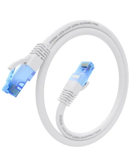 Aisens A135-0816 Cable de Red RJ45 Cat.6 UTP 30cm Blanco