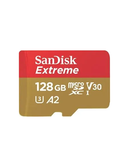 SanDisk Extreme MicroSDXC 128GB Clase 10 UHS-I + Adaptador