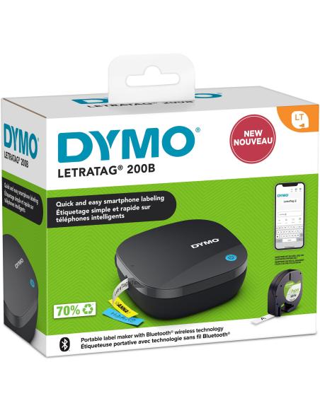 Dymo LetraTag 200B Rotuladora Inalámbrica Portátil Negra