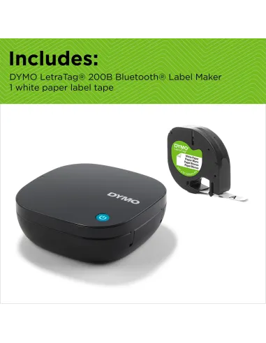 Dymo LetraTag 200B Rotuladora Inalámbrica Portátil Negra