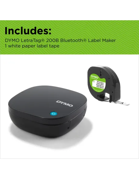 Dymo LetraTag 200B Rotuladora Inalámbrica Portátil Negra