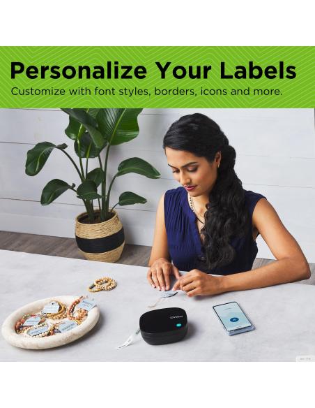 Dymo LetraTag 200B Rotuladora Inalámbrica Portátil Negra