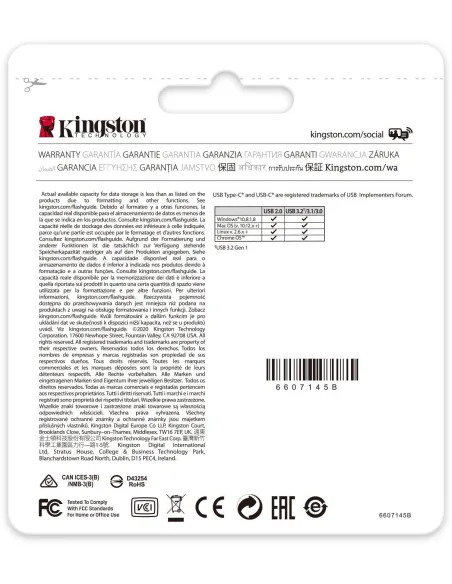 Kingston DataTraveler 70 256GB USB-C 3.2 Gen 1