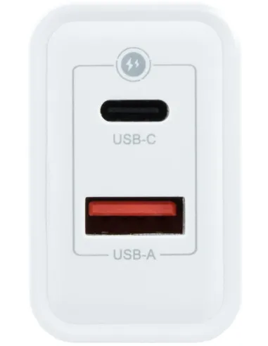 Coolbox COO-CUP-45CA Cargador USB-A y USB-C 45 W Blanco