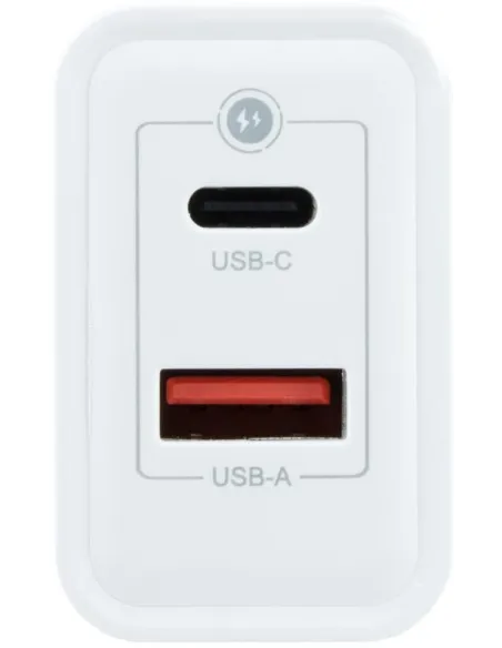 Coolbox COO-CUP-45CA Cargador USB-A y USB-C 45 W Blanco