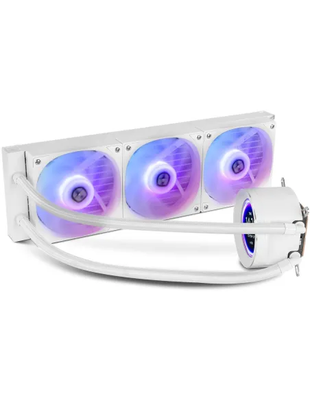 Nox Hummer X-360 LCD Kit de Refrigeración Líquida 360 mm Blanco