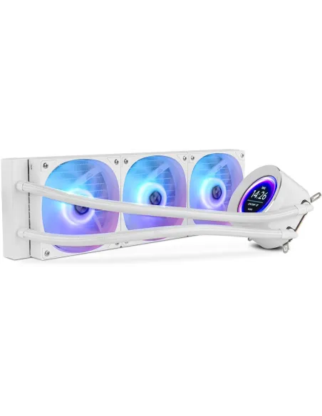 Nox Hummer X-360 LCD Kit de Refrigeración Líquida 360 mm Blanco