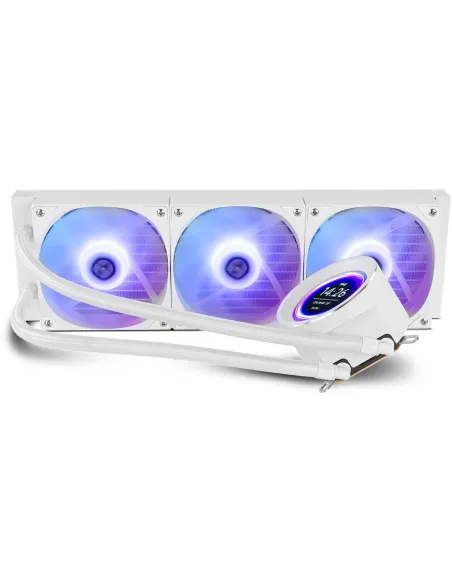 Nox Hummer X-360 LCD Kit de Refrigeración Líquida 360 mm Blanco