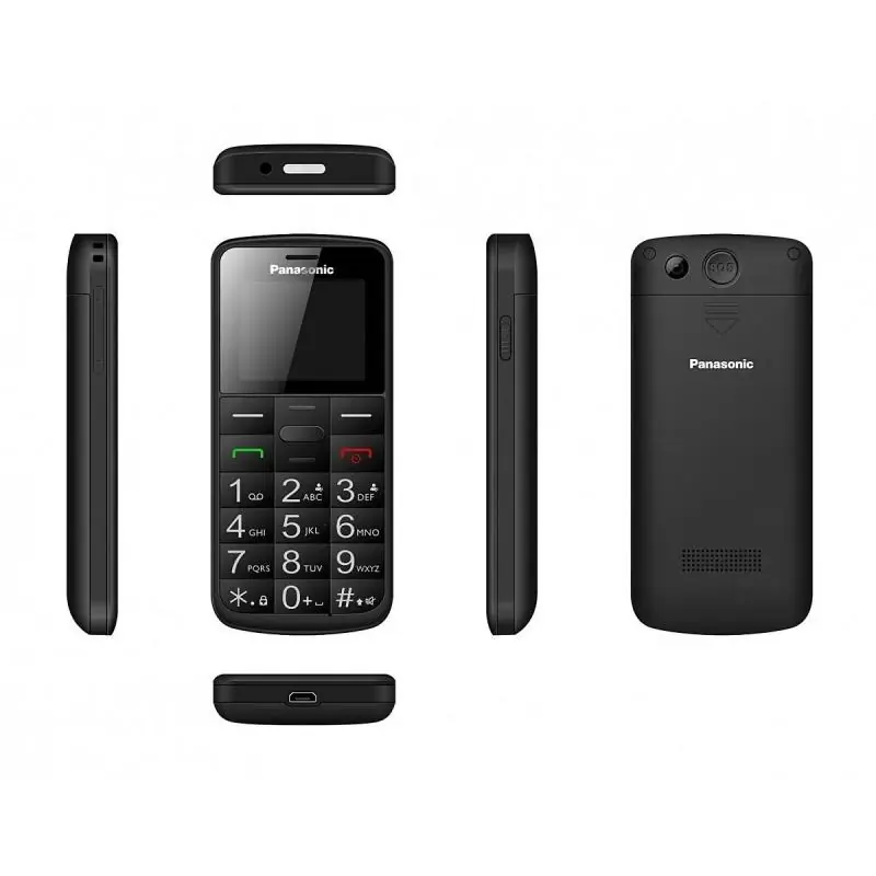 Panasonic KXTU110EXB Teléfono para Personas Mayores Negro