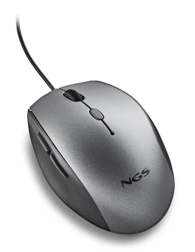 NGS Moth Ratón Ergonómico Gris
