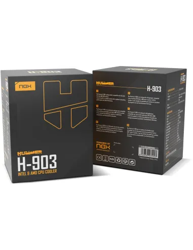 Nox Hummer H-903 Ventilador CPU 92mm Negro