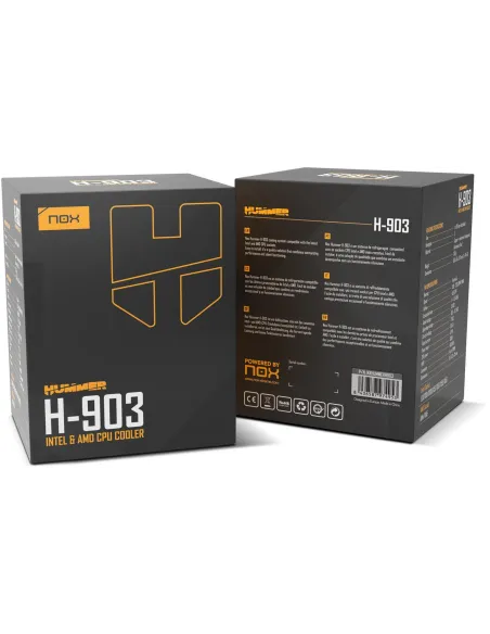 Nox Hummer H-903 Ventilador CPU 92mm Negro