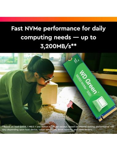 WD Green SN350 SSD M.2 500GB PCIe Gen 3
