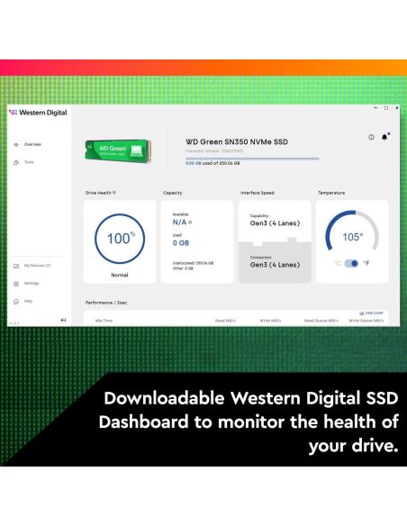 WD Green SN350 SSD M.2 500GB PCIe Gen 3