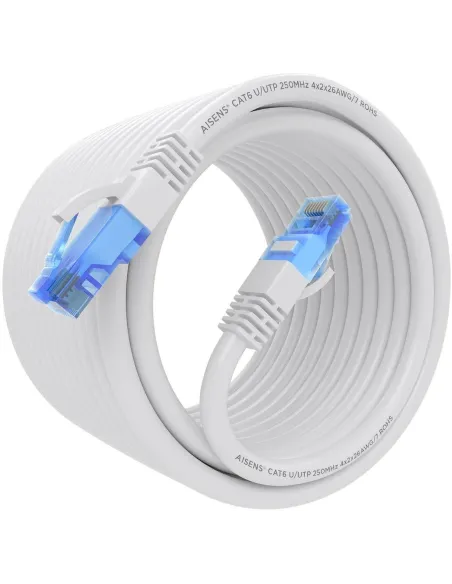 Aisens A135-0826 Cable de Red RJ-45 UTP AWG26 Cat.6 10m Blanco