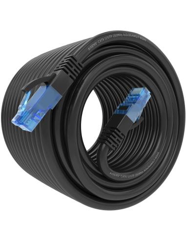 Aisens A135-0852 Cable de Red RJ-45 Cat.6 UTP 20 M Negro