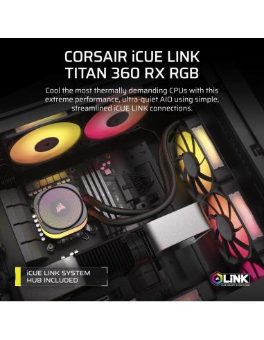 Corsair Titan 280 RX RGB AIO Kit de Refrigeración Líquida 280mm Negra