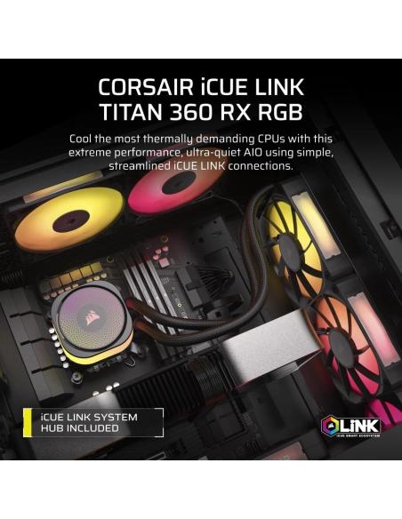 Corsair Titan 280 RX RGB AIO Kit de Refrigeración Líquida 280mm Negra