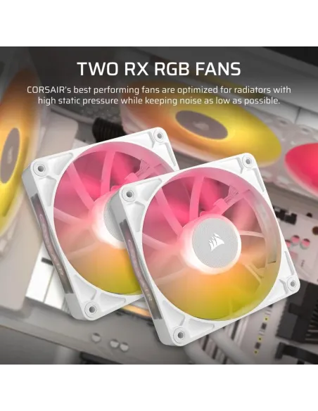 Corsair Titan 240 RX RGB AIO Kit de Refrigeración Líquida 240mm Blanca