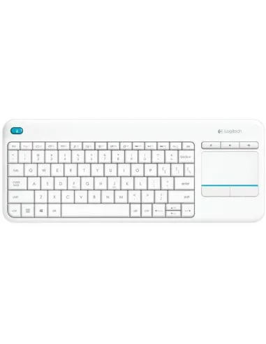 Logitech K400 Plus Teclado Inalámbrico con TouchPad Blanco