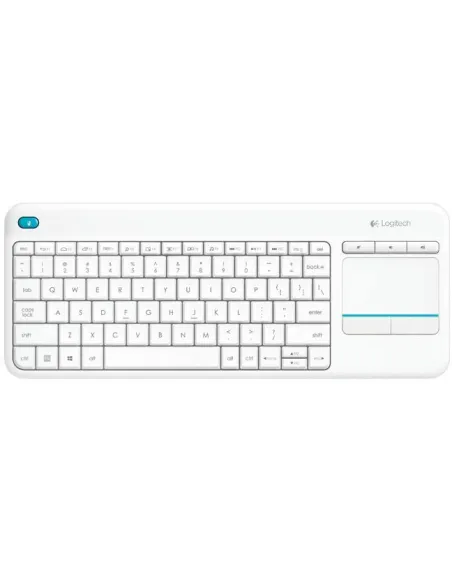 Logitech K400 Plus Teclado Inalámbrico con TouchPad Blanco