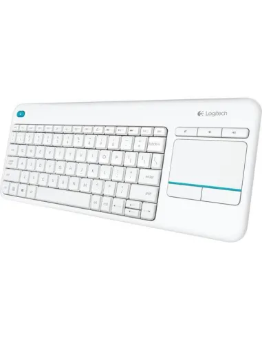 Logitech K400 Plus Teclado Inalámbrico con TouchPad Blanco