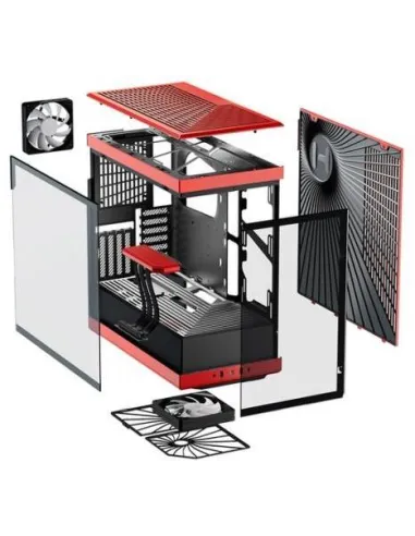 Hyte Y40 Cristal Templado USB 3.0 Roja