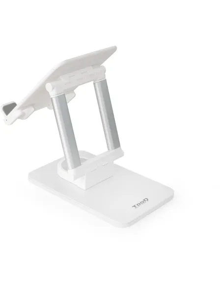 TooQ PH-HERMES-LUNA Soporte de Sobremesa Ajustable para Móvil/Tablet Hasta 12,9" Blanco
