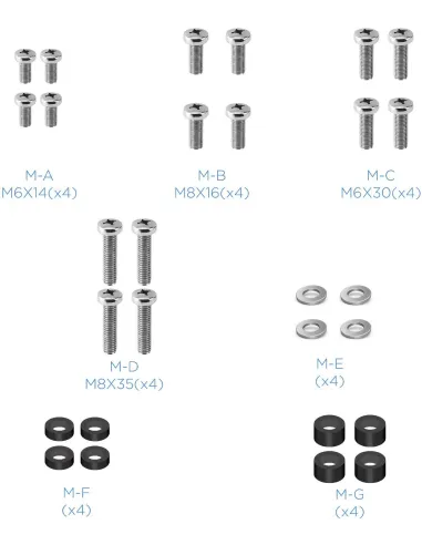 TooQ FS2285M-B Soporte de Suelo Ajustable para TV hasta 70" Máx. 40kg Negro