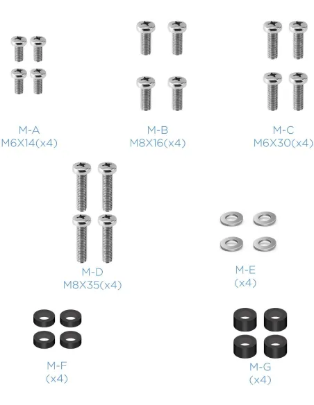 TooQ FS2285M-B Soporte de Suelo Ajustable para TV hasta 70" Máx. 40kg Negro