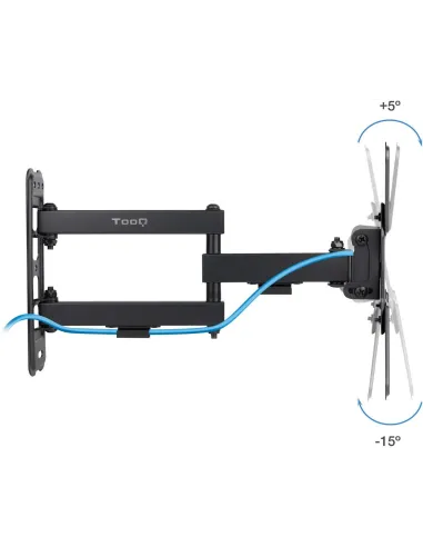 TooQ LP1345TN-B Soporte para Pared Inclinable y Giratorio 13"-43" Máx. 20Kg Negro