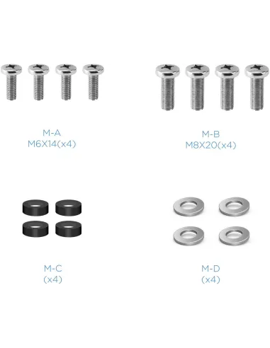 TooQ LP1345TN-B Soporte para Pared Inclinable y Giratorio 13"-43" Máx. 20Kg Negro