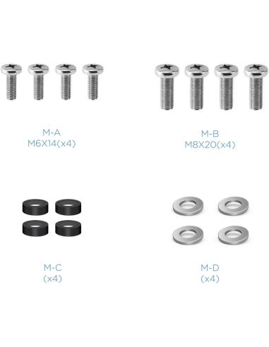 TooQ LP1355TN-B Soporte para Pared Inclinable y Giratorio 13"-55" Máx. 25Kg Negro