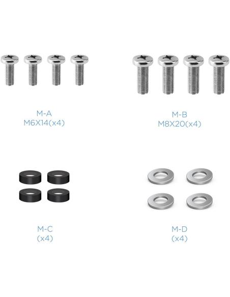 TooQ LP1355TN-B Soporte para Pared Inclinable y Giratorio 13"-55" Máx. 25Kg Negro