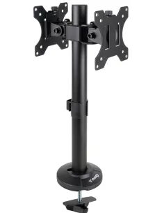 TooQ DB1132TN-B Soporte de Mesa Inclinable y Rotatorio para 2 Pantallas 17"-32" Máx. 16 Kg Negro-AISATV0398